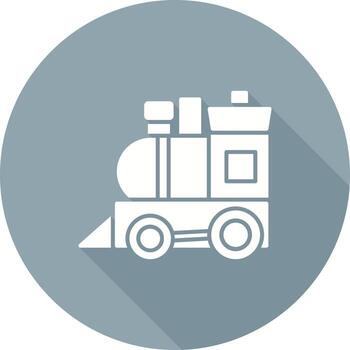 icono de vector de tren de juguete