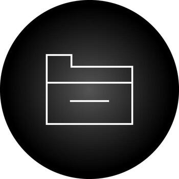 Folder Line Icon vector