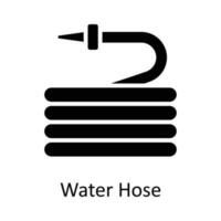 Water Hose  vector    Solid Icon Design illustration. Agriculture  Symbol on White background EPS 10 File