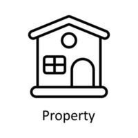 Property  vector    outline Icon Design illustration. Taxes Symbol on White background EPS 10 File