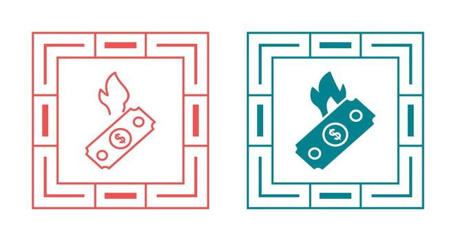 icono de vector de dólar