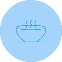 Hot Soup Line Icon vector