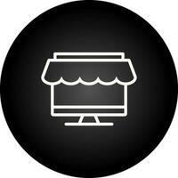 Online Shopping Line Icon vector