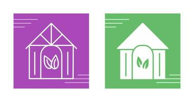 Eco House Vector Icon