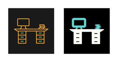 Working Desk Vector Icon