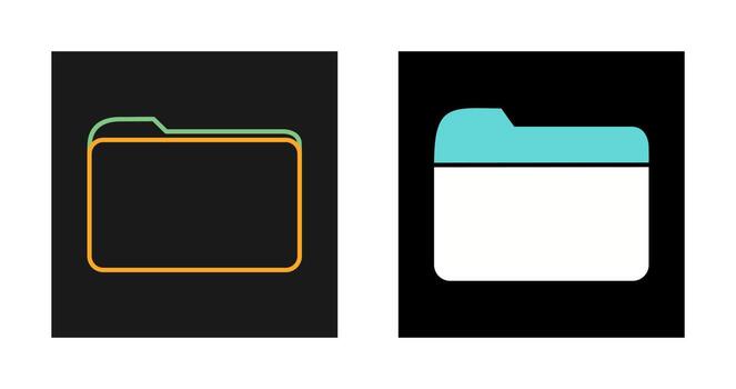 icono de vector de carpeta