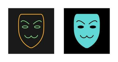 icono de vector de máscara de hacker