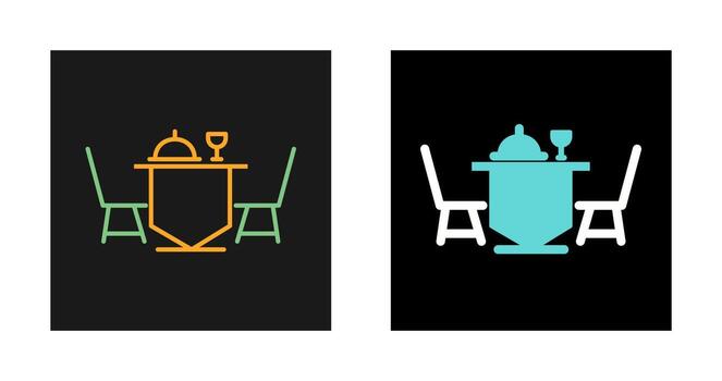Dinner Table Vector Icon