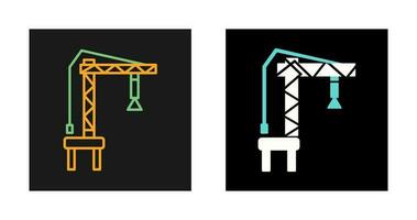 Harbor Crane Vector Icon