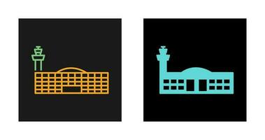 icono de vector de edificio de aeropuerto