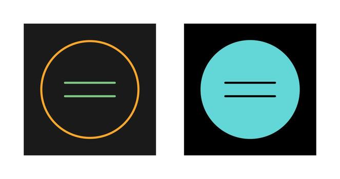 Equal To Vector Icon