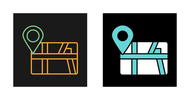 icono de vector de mapa