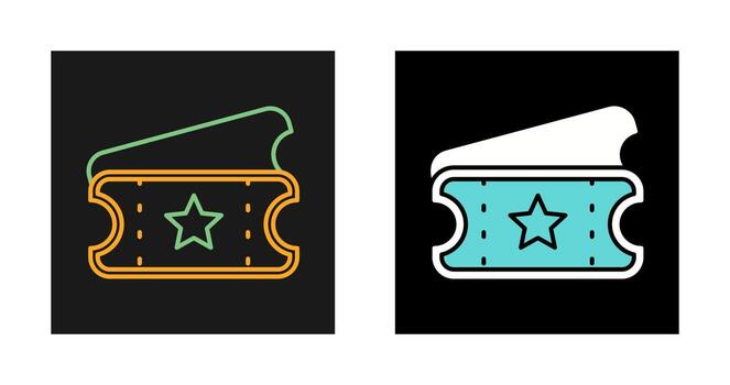 Ticket Vector Icon