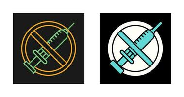 No Vaccines Vector Icon