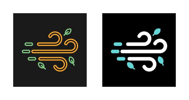 icono de vector de viento