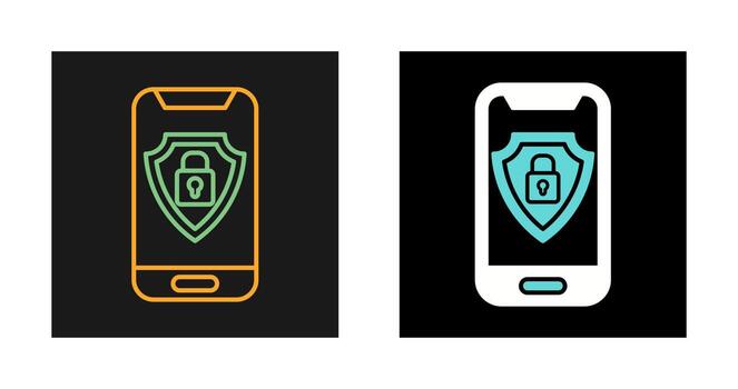 Mobile Security Vector Icon