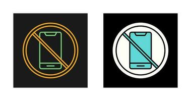 No Cell Phone Vector Icon