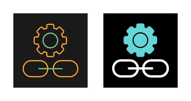 Link Setting Vector Icon