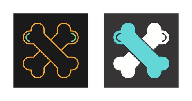 icono de vector de huesos