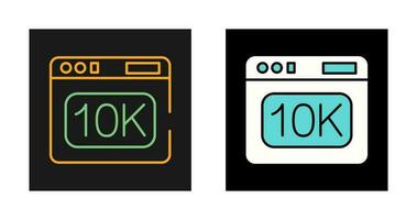 icono de vector de 10k