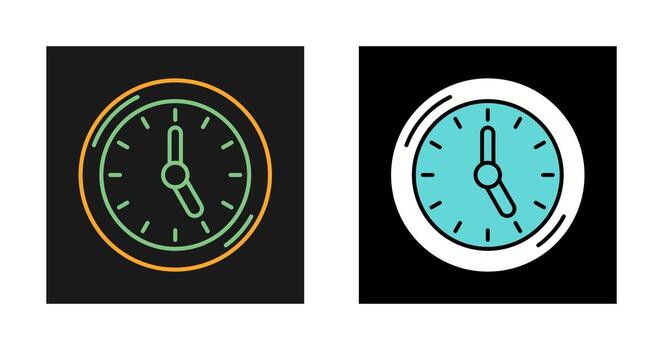 icono de vector de reloj