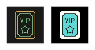 Vip Pass Vector Icon