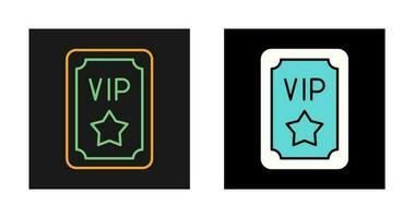 Vip Pass Vector Icon