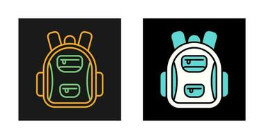 icono de vector de bolsa de escuela