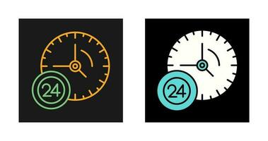 24 Hour Service Vector Icon