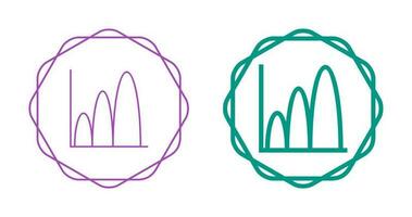 Bell Shaped Graph Vector Icon