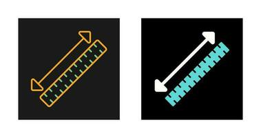 icono de vector de cinta métrica