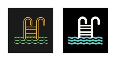 Water Stairs Vector Icon