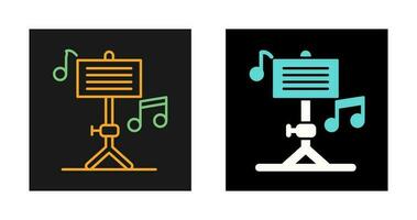 icono de vector de educación musical