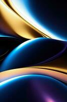 Colorful and Fluid Shapes on an Abstract Background photo