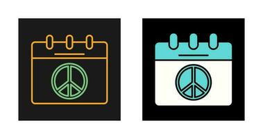 Peace Calendar Vector Icon