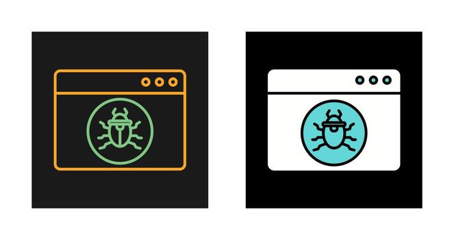 Website Attack Vector Icon