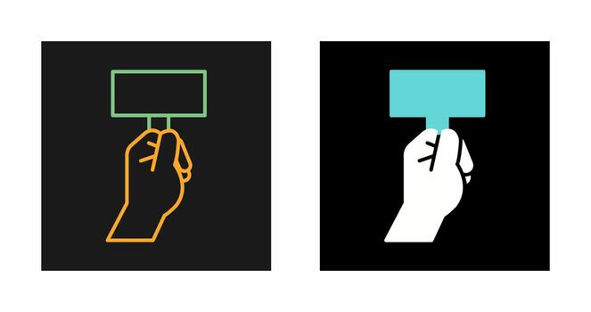 icono de vector de protesta