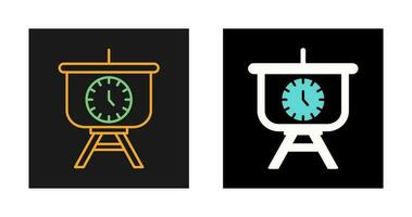 Time Manage Presentation Vector Icon