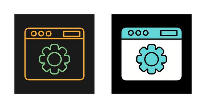 Web Settings Vector Icon