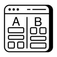 Vector design of a b test