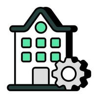 Modern design icon of commercial building vector