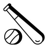 Editable design icon of baseball vector