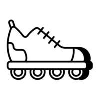 Vector design of ice skate