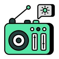 A vector design of radio weather forecast