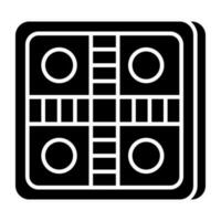 A solid design, icon of board game vector