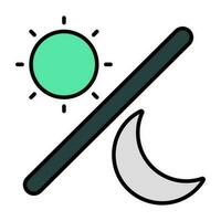 Modern design icon of day night vector