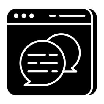 An icon design of web communication vector