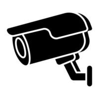 Cctv camera icon, editable vector