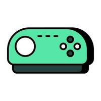 A flat design, icon of projector vector