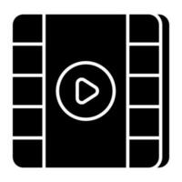 A unique design vector of video reel